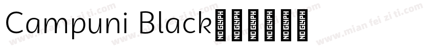 Campuni Black字体转换
